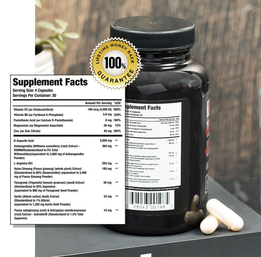 Testosil Supplement Facts